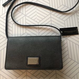 Tignanello clean and classic clutch zinc handbag